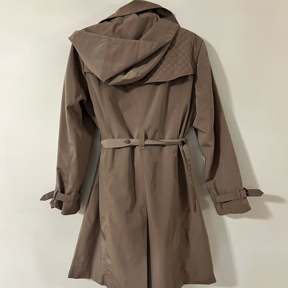London Fog Hooded Trench Coat - Picture 3 of 9